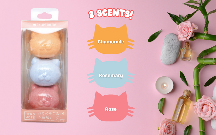 NekoMote Bath Ball Gift Set - Bath Ready